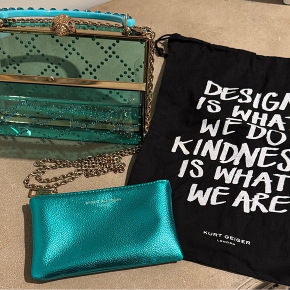 ✨💎RARE💎✨KURT GIEGER TWO IN ONE BOX CROSSBODY w/ DUSTY & GIFT - Picture 7 of 8
